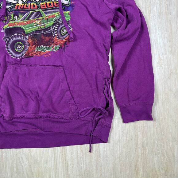 MV Sport Howies Mud Bog Monster Truck Graphic Pullover Hoodie Casual Sweater XL - Picture 3 of 16